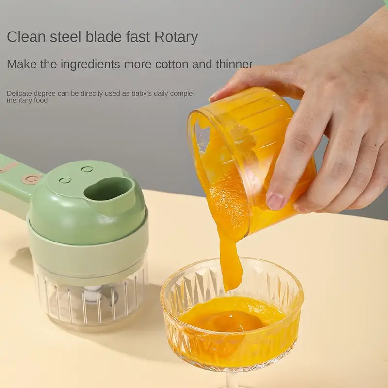 SwiftChop⢠2.0 | 4-in-1 Electric Cutter, Blender & Cleaner