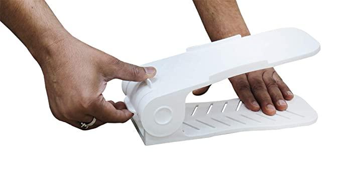 ShoeStacker™ 2.0 – Adjustable Double-Layer Shoe Organizer (pack of 6)