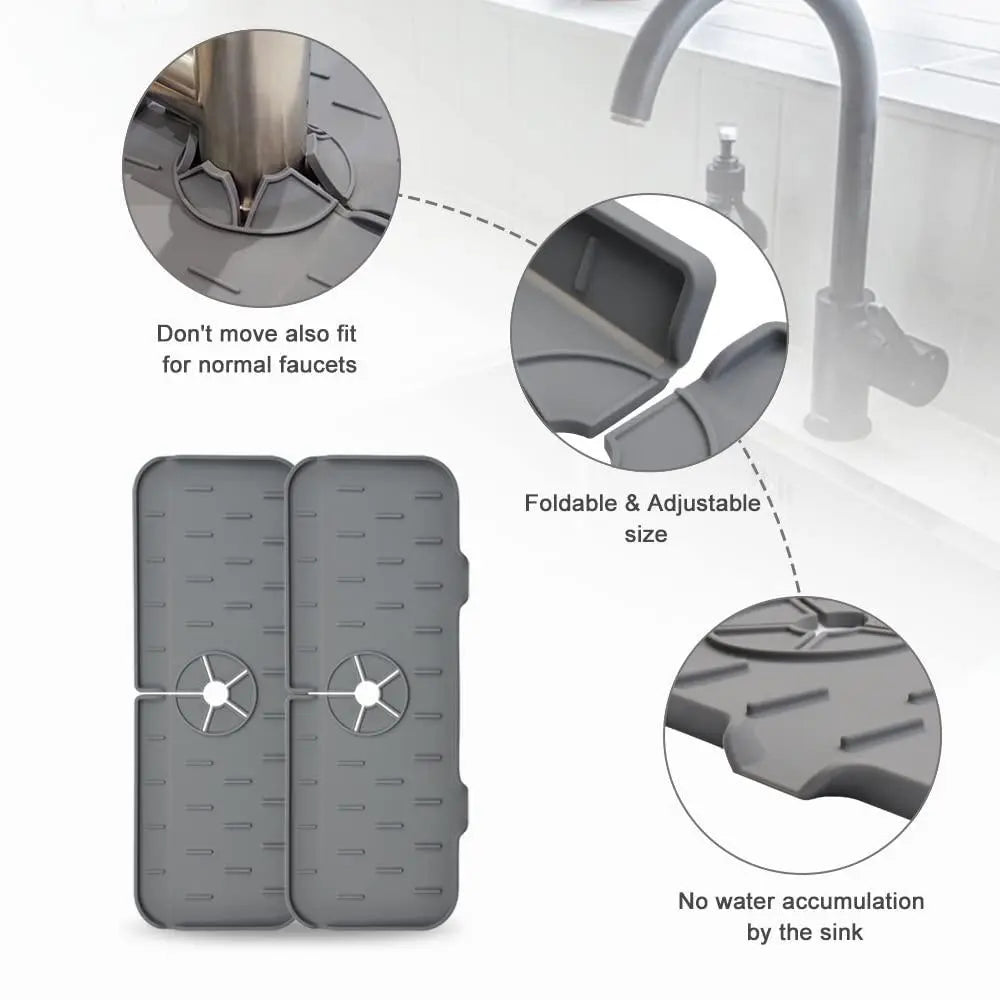 SplashGuard™ Silicone Faucet/Sink Protector(33x12 Cm)