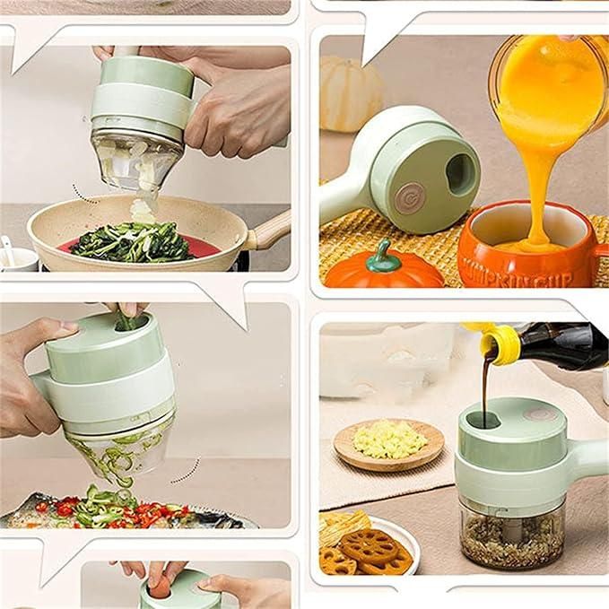 SwiftChop⢠2.0 | 4-in-1 Electric Cutter, Blender & Cleaner