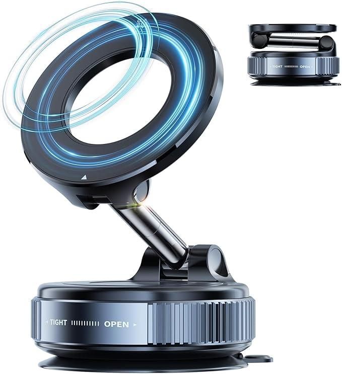 MagNex360™ | 360° Magnetic Vacuum Phone Holder + MagNex Ring Adapter for All Phones