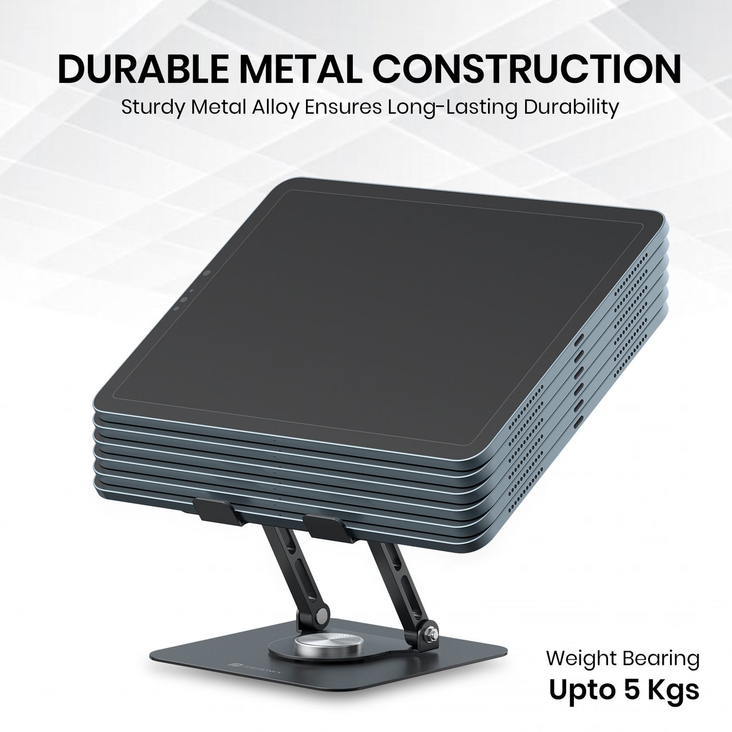 TuffDock™ – Foldable 360° Tabletop Stand for Phone, Tablet & Laptop