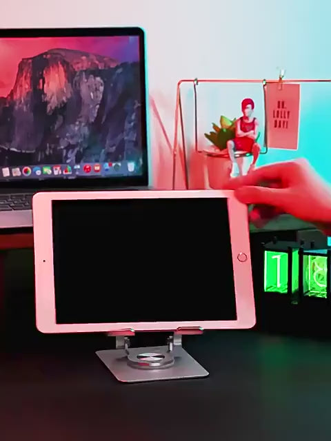 TuffDock™ – Foldable 360° Tabletop Stand for Phone, Tablet & Laptop